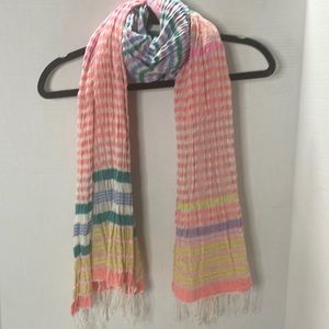 Woven fun multi colored scarf
